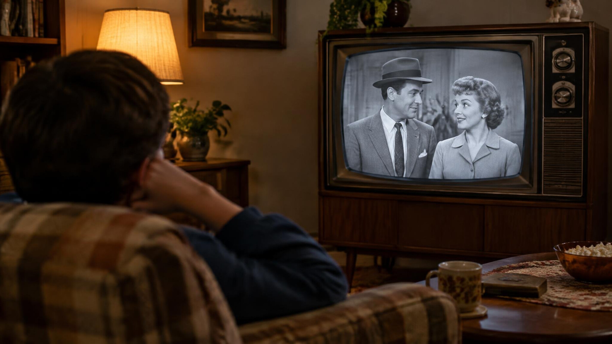 watching old tv