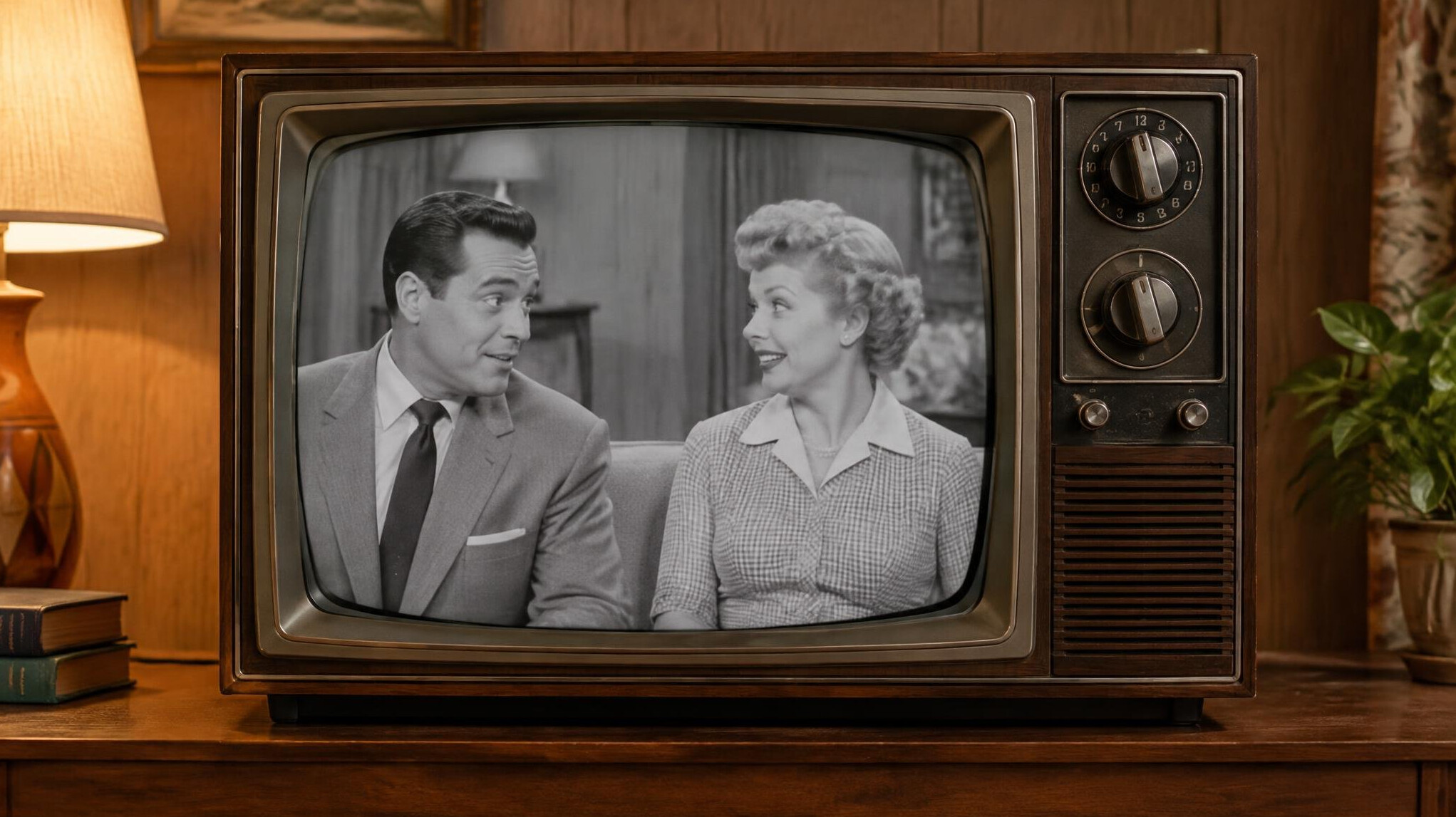 vintage television set