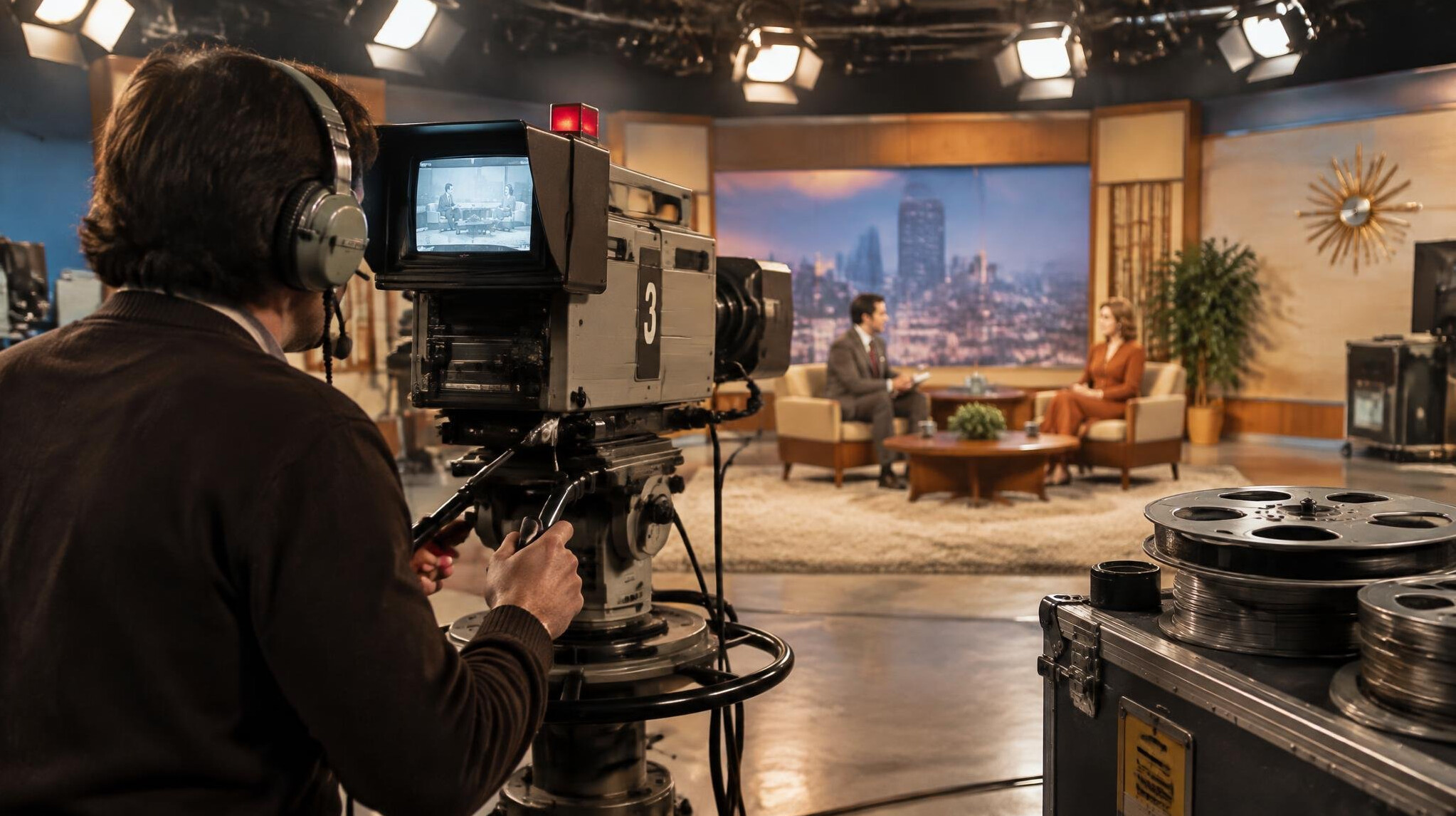 retro tv studio