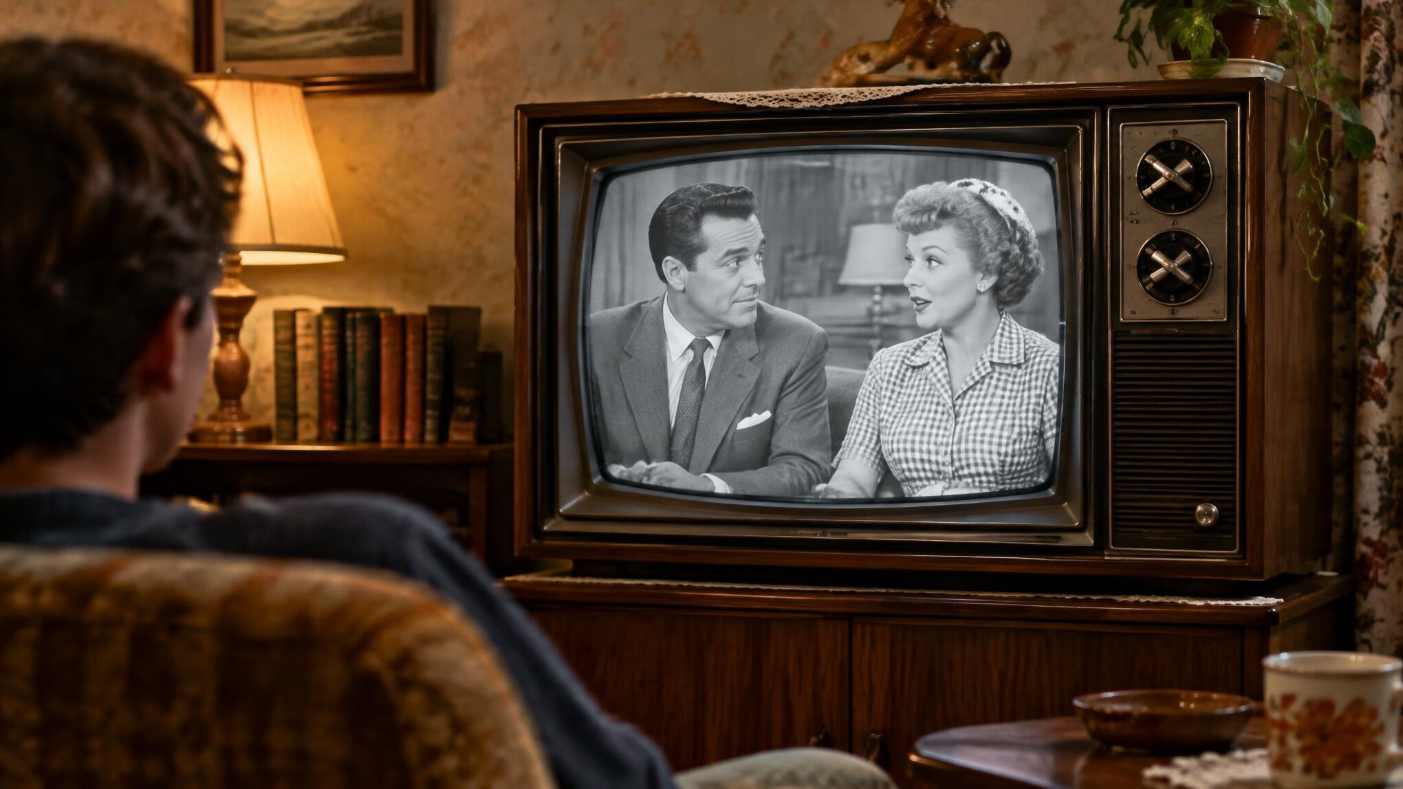 vintage television set