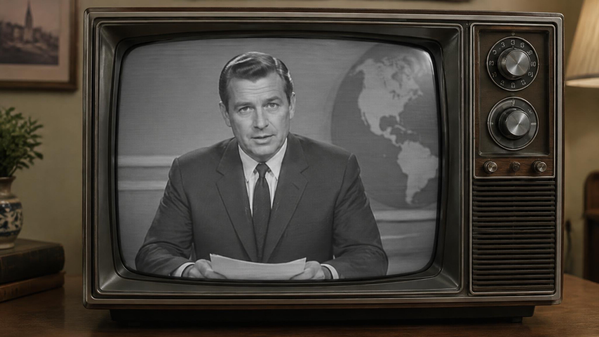 vintage television set