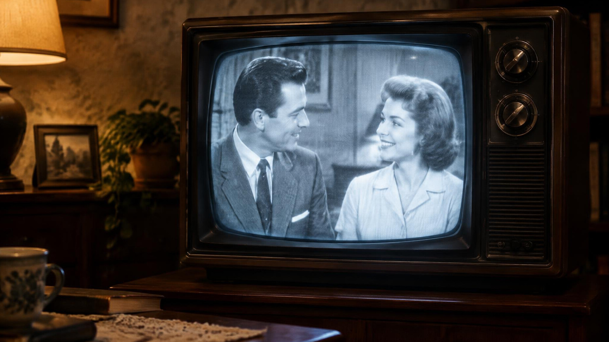 vintage television broadcast