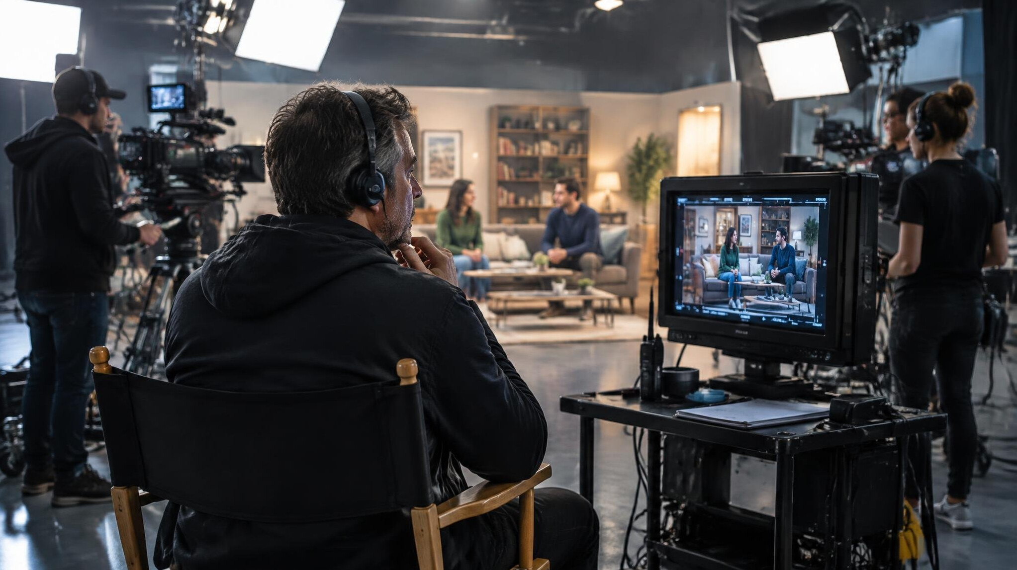 tv show director on set