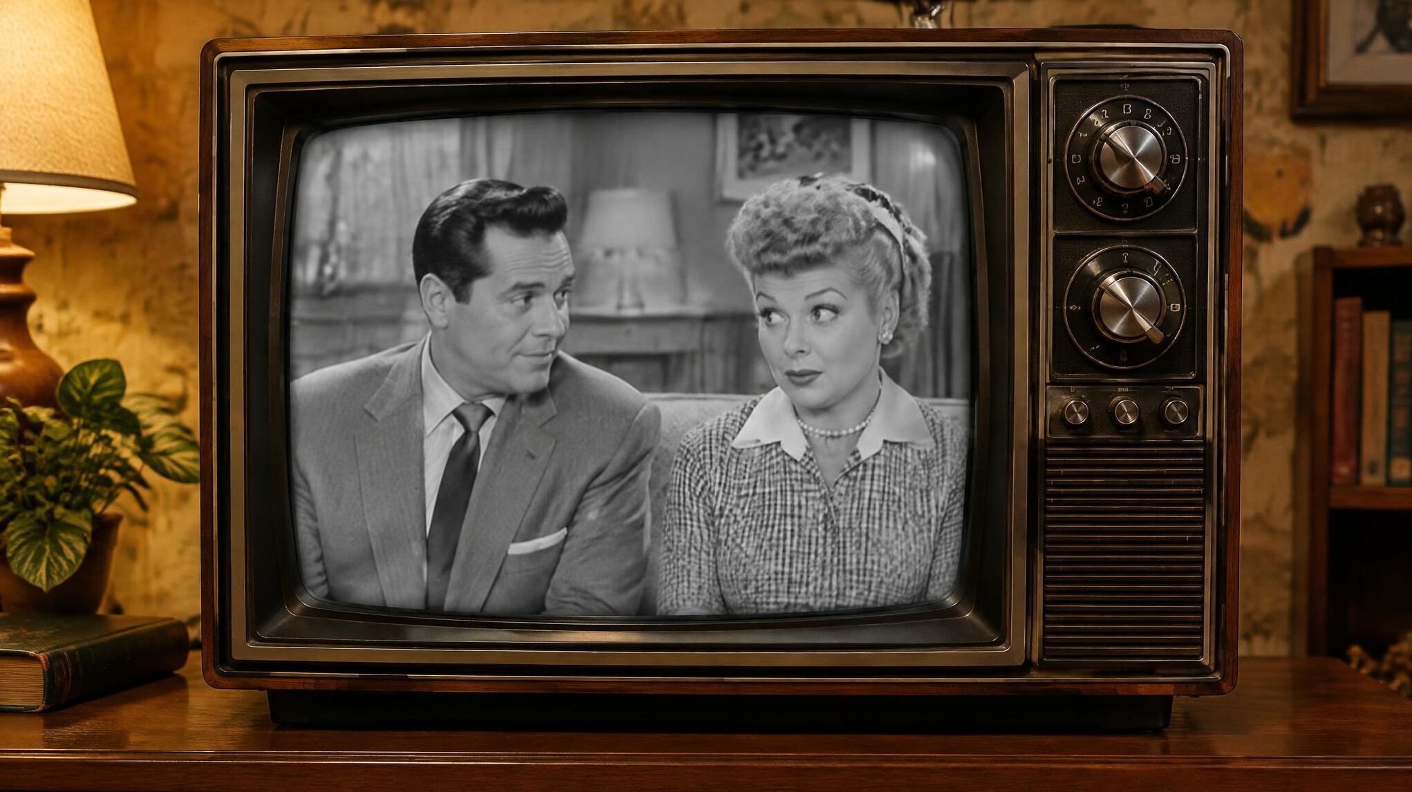 vintage television set