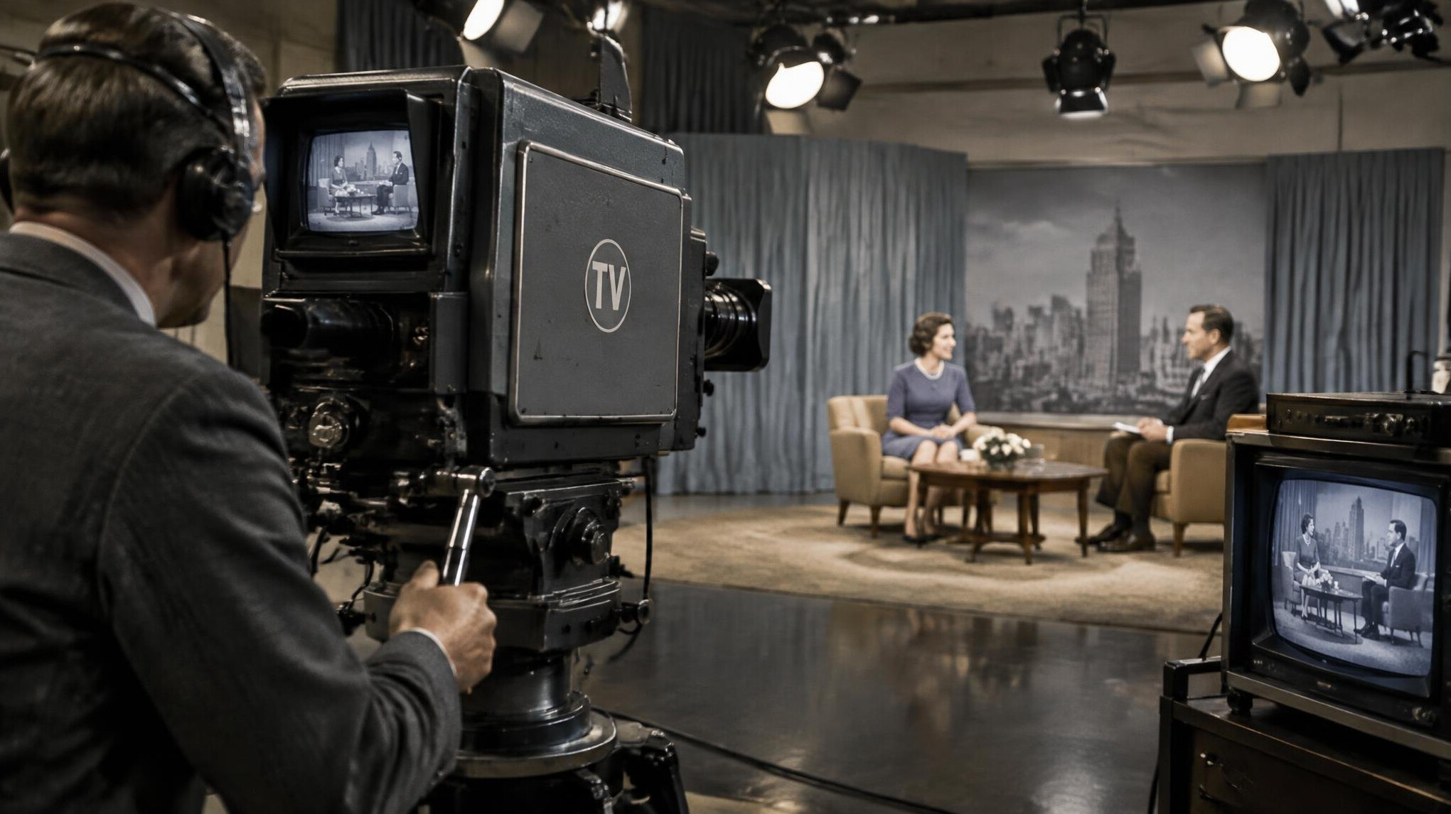 old broadcast studio