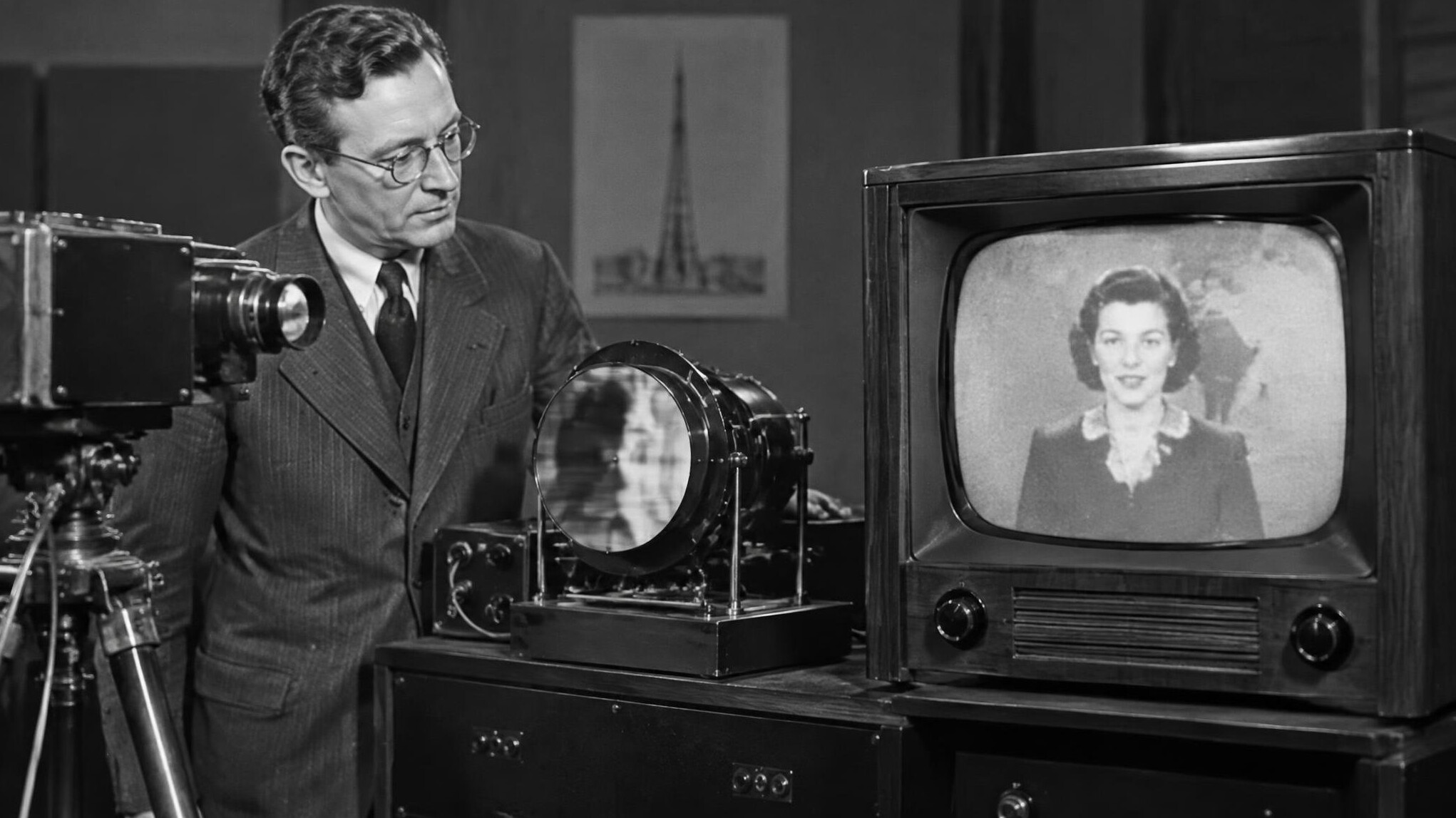 vintage television set