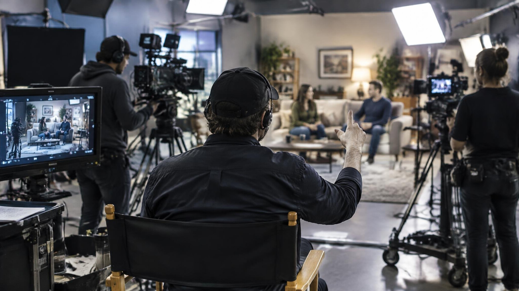 tv show director on set